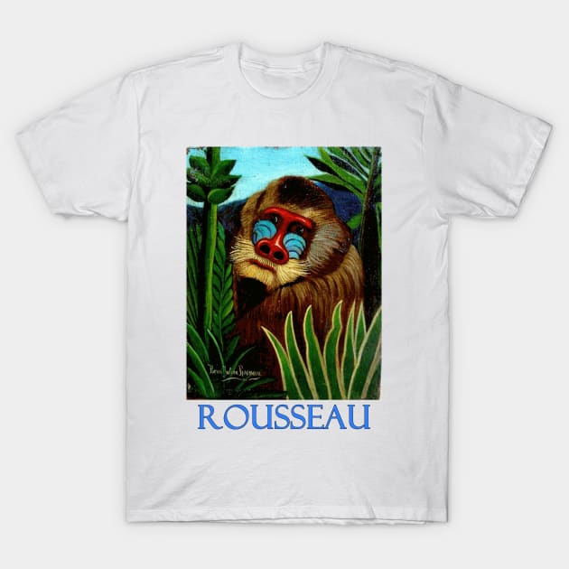 Mandrill in the Jungle by Henri Rousseau T-Shirt by Naves